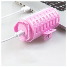 [로망직구] 충전식 USB 충전식 열헤어롤 앞머리 볼륨 휴대용 헤어롤 헤어롤, 해외배송 핑크-41mm_1P
