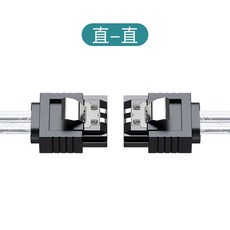 실버 SATA 사타 3.0 데이터 케이블 SATA 사타 III 3 10cm-2m 잠금 래치 포함 직선에서 오른쪽으로 왼쪽, 01 ST-ST_01 20cm, 1개