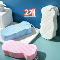 두루머리 때밀이 스펀지 때지우개, A-0 그레이, 2개입, 1개