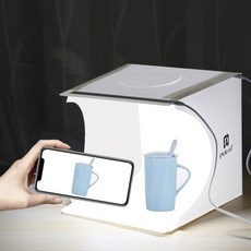 휴대용 미니 스튜디오 박스 배경 내장 LED 조명 1개 2개 4개 24x23x22cm, Style A 1pc, 01 CHINA