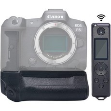 Mcoplus Multi Battery Power Pack BG-EOSR Grip for Canon EOSR Camera RP R5 R6용 아님 LP-E6N, Battery Grip+ Remote Control, 1개