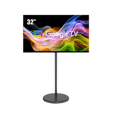 (오늘출발) 빌리프 32인치 블랙 무빙 구글스마트 TV HD LED 스탠바이미 삼탠바이미 (블랙) SET 이동식 TV거치대 스탠드TV LE-321HSGA