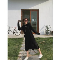 오시온다 가을 긴팔 원피스 데일리룩 등원룩 엄마