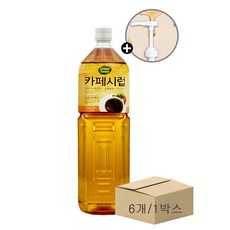 [대상] 카페시럽 1.5L 브라운 6개 + DY시럼펌프