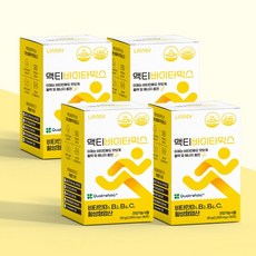 [리노브] 비타민B 액티바이타믹스 30포 3+1BOX (4개월분), 60g, 4개