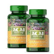 퓨리탄프라이드 아사이 베리 추출물 1000mg Puritans Pride Acai, 120정, 2개