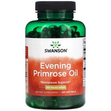 스완슨 이브닝 프림로즈 오일 달맞이꽃 Evening Primrose 500mg 250정, 1개