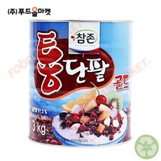 푸드올마켓_ 참존 통단팥 3kg /빙수팥, 1개