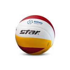 스타 배구공 그랜드 챔피언 5 VB225-34, 화이트 레드 옐로우