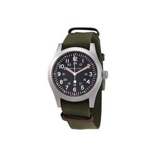 해밀턴 Hamilton Khaki Field Hand Wind 블랙 다이얼 남성 시계 H69529933