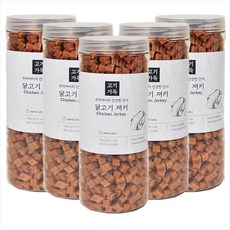  제로랩스 1kg 져키 소고기 닭고기 양고기 연어 황태 야채 국내산 노즈워크 대용량 강아지 간식, 5개, 고기가득 닭고기 져키 1kg 