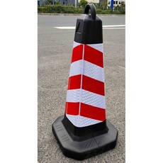 Vitagrano 펜스기둥 규제 볼라드 주차금지 충돌방지, 1개, 67cm (모래넣어서 사용) 옐로우