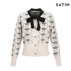샤틴 왕관패턴 디자인 가디건 O203T962 04