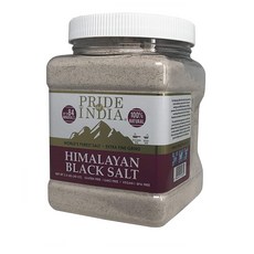 Pride Of India Himalayan Black Salt 프라이드 오브 인디아 히말라야 블랙 솔트 소금 40oz(1.13kg), 1.13kg, 1개