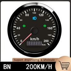 자동차 오토바이용 85mm 200km/h 디지털 GPS 속도계 속도계 마일 카운터, BN