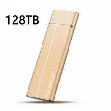 100 휴대용 외장 솔리드 스테이트 하드 드라이브 노트북용 모바일 오리지널 고속 16TB 4TB 2TB SSD USB3.1 인터페이스, [28] 128TB Gold