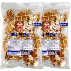 [오뚜기] 오쉐프 미니크로플 (400g) x 2봉 (낱개 40개), 400g, 40개