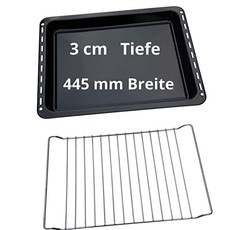UD UNIQ DEALZ 445 x 375 x 30 mm Baking Tray and Baking Rack for Whirlpool Group Bauknecht Whirlpool, 단일상품, 단일상품