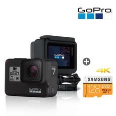 고프로 히어로7 블랙 +128GB메모리(4K지원) GoPro HERO7 액션캠, 128GB패키지