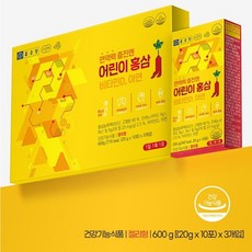 [종근당] 면역력증진 어린이 홍삼 젤리형 20g x 60포(2달분), 1세트