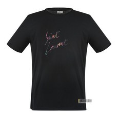 생로랑 남성 애니멀 로고 블랙 반팔티 553378 YBCL2 1068