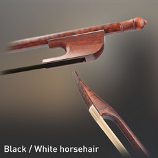 NAOMI 고급 독일어 바로크 활 Snakewood 라운드 스틱 몽골어 블랙/화이트 Horsehair 잘 균형 잡힌 바이올린/비올라/첼로 활|기타 부품 & 액세서리|, 1개, 단일, Viola Bow(B)