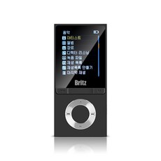 브리츠 휴대용 MP3 플레이어 8GB, BZ-MP4580BL, 혼합 색상