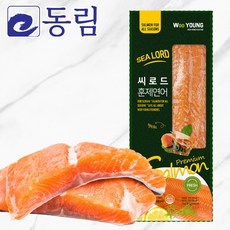 [동림수산] 코호 냉동 훈제 연어 1kg 이상, 1개, 코호 훈제연어 2.4kg 이상