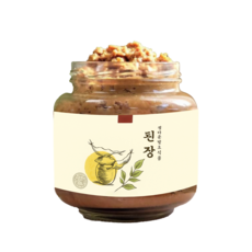 [정하우황토방된장]저염으로 만든 맛있는 한식 재래식된장, 1kg, 2개