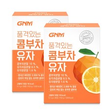 GNM 품격있는 콤부차 유자, 5.1g, 30포, 2개