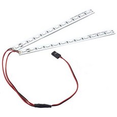 Vgoohobby RC 24Leds 섀시 라이트 알루미늄 장식 현혹 LED 스트립 6V HSP와 호환 HPI Recat Racing 18 110, 단색_One Size, 단색_One Size, 단색