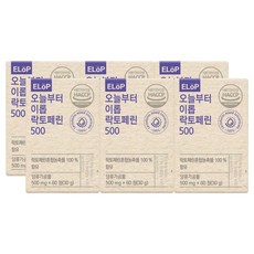 오늘부터 이롭 락토페린 500mg x 360정 총 12개월분 뉴질랜드산 Non-GMO 고농축 동결건조 락토페린 가루 락토페린 분말, 60정, 6개