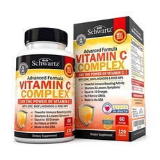 아연 로즈힙 바이오플라보노이드 함유 비타민 C 1000mg 120캡슐