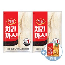 하림 치킨까스 1kg 2봉+(증정)치킨너겟 100g 1봉, 2개