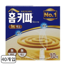 홈키파 모기향 무색소 10매x40개