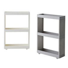 한샘 3단 틈새 무빙카트 트롤리 이동식 선반 수납 정리, 그레이 0239400