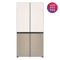 LG전자 [LG전자 공식인증점]LG 디오스 인테리어핏 냉장고 오브제컬렉션 M623GBC042S, 단품없음