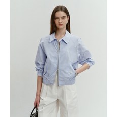 [매장정품] 던스트 DUNST 남녀공용 SUMMER HARRINGTON 자켓 L/블루 STRIPE_UDJU4B122B1