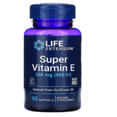  [인포비타]Life Extension(라이프익스텐션) Super Vitamin E 268 mg (400 IU), 3개, 90개 