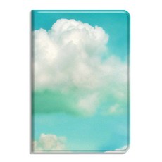 노르딕 극 심플 무드 블루 스카이 화이트 구름 AIR2 보호케이스 있음 펜 슬롯이다 적용 사과폰 19 태블릿 97 인치, BT875 구름송이 (펜 홀더 타입