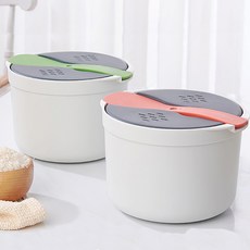 일상수납 전자레인지 밥솥 라이스쿠커 전자렌지밥짓기