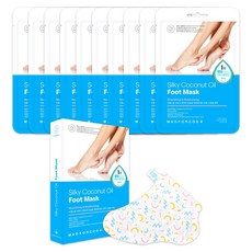 매드포코스 촉촉한 실키 코코넛 오일 풋마스크, 5개입, 2개, 16ml