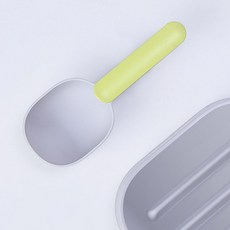 강아지 사료 급식 정량 밀봉 집게 스푼 강아지사료저울, 1개