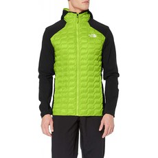 노스 페이스 뉴 써모볼 다운 재킷 - 남성 하이브리드 후드 로즈 (라임 그린 / TNF 블랙) XL