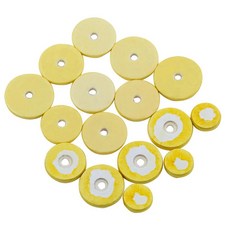 노란색 플루트 패드 수리 부품 복원 도구 프리미엄 코르크 가죽, 1.Yellow, 1개