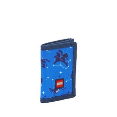 LEGO 3단 지갑 남아 및 여아용 아동용 유니 투명 신분증 창 카드 현금 포켓 안전한 후크 루프 클로저 Stargazer Stargazer. 지갑 246047