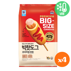 [사조대림] [대림냉동] 대림선 빅핫도그 130g x16개, 1개