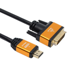 넥시 HDMI 2.0 to DVI 골드메탈 모니터 케이블 V2.0