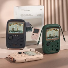 게임보이 어드밴스 게임 콘솔용 휴대용 레트로 핸드헬드 콘솔 6000Mah 용량 보조배터리 3.2 인치 소프트 라이트 컬러 스크린 10000 2023 신제품, 02=DarkBlue