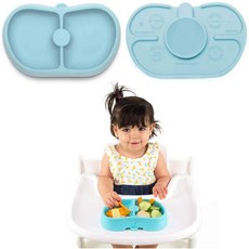 Nummy Bowl - 영유아용 Suction Cup이 숨겨진 100% LFGB Platinum Silicon Bowl(플라스틱 무플라스틱 무독성 친환경 마이크, 단일옵션